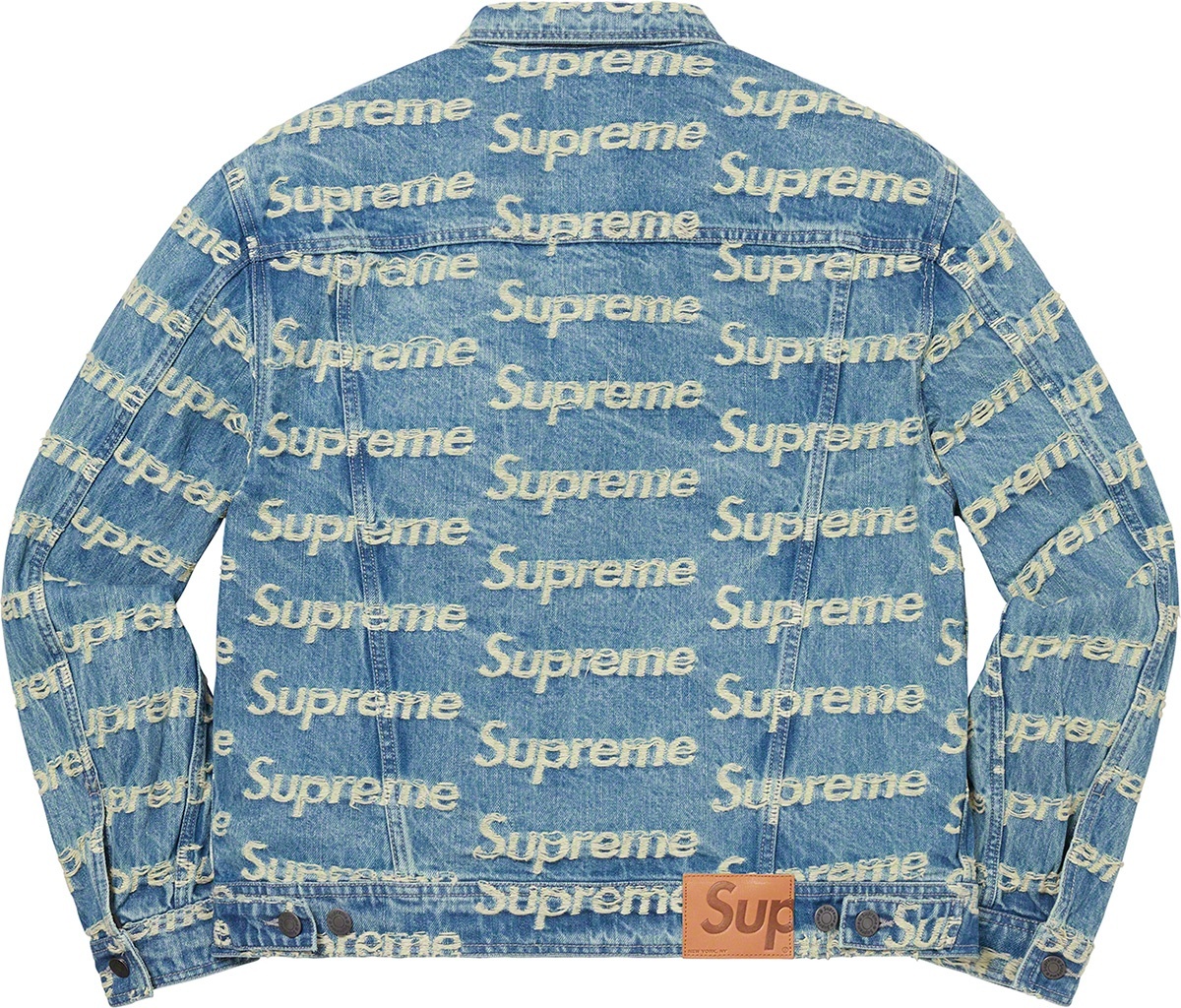 Frayed Logos Denim Trucker Jacket view 10